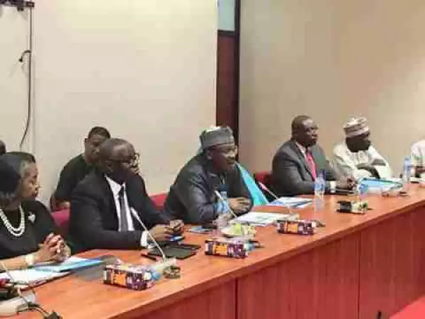INEC Chairman, Prof. Mahmood, Presents 2019 INEC Budget To Senate (Photos)